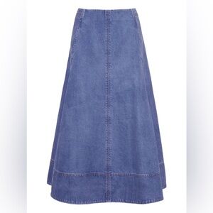 Cara Cara Aisha A-Line Denim Midi Skirt